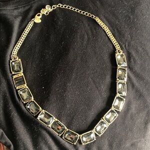 Lia Sophia Gold and Silver Gem Necklace
